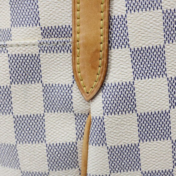 Louis Vuitton Totally MM Damier Azur Shoulder Bag White - Picture 9 of 14